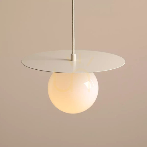 Verifica Lampă suspendată Aldex LOOP CREAM S crem cu glob din sticlă opal 14 cm 1125G9_S