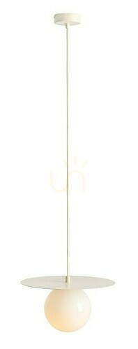 Verifica Lampa suspendată Aldex Loop Cream S bej, metal și sticlă, 28 cm, 1125G9_S