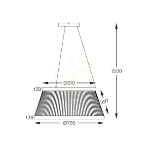 Lampă suspendată Zuma Line BALU MD3328-2M-3BT LED small 4