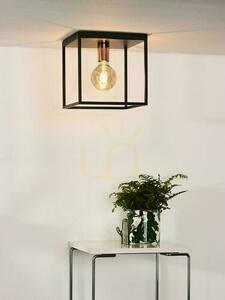 Plafoniera Lucide Arthur neagră cupru metal vintage E27 25 cm 08124/01/30 small 1