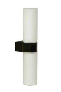 Aplică de baie Lucide JESSE neagră cu sticlă opalină IP44 2×G9 29 cm 04202/02/30 small 1