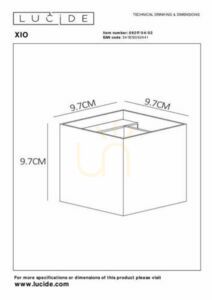 Aplica de perete Lucide XIO aurie LED G9 09217/04/02 small 5
