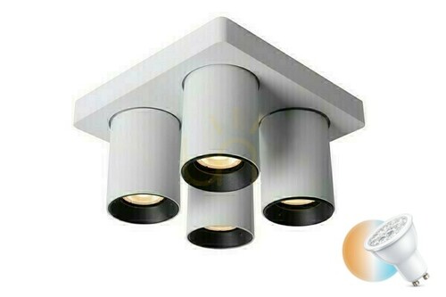 Verifica Plafonieră Lucide Nigel alb 4xGU10 CCT 20 cm 09929/20/31
