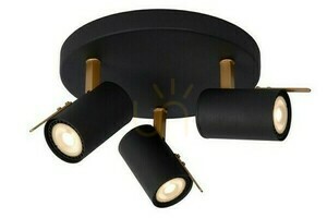 Spot Lucide GRONY plafon LED 3xGU10 negru auriu 23 cm 17998/15/30 small 8