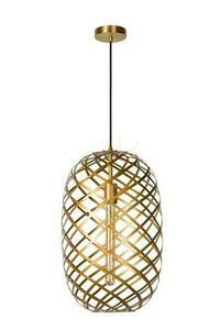 Lampă suspendată Lucide Wolfram aurie neagră metal E27 32 cm 21417/32/02 small 1
