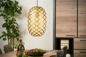 Lampă suspendată Lucide Wolfram aurie neagră metal E27 32 cm 21417/32/02 small 2