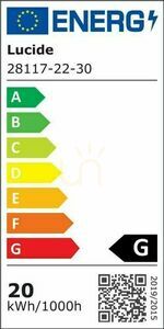 Plafonieră LED Lucide Brice-LED negru 22W 22 cm IP44 28117/22/30 small 4