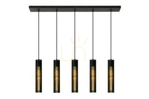 Verifica Pendul Lucide LIONEL negru metal 5xE27 100 cm 73406/05/30
