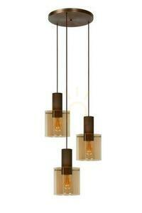 Pendul Lucide Toledo cupru, 3 becuri E27, retro, 50 cm, 74405/13/62 small 1