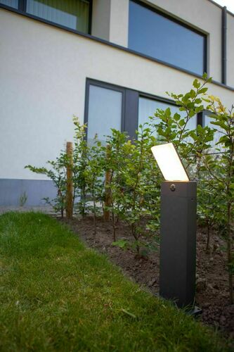 Verifica Stâlp LED de grădină Lutec PANO 7289001118 gri închis 17,5 W 63,5 cm