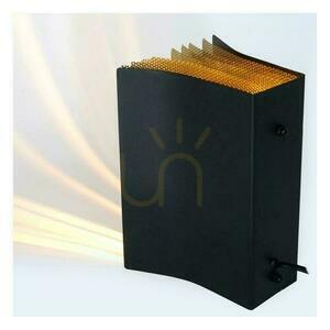 Lampă de masă Lucide Extravaganza Livret negru auriu metal E14 78596/01/30 small 5