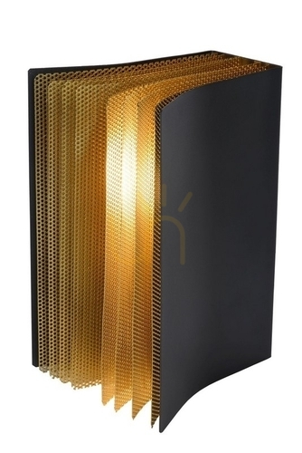 Verifica Lampă de masă Lucide Extravaganza Livret negru auriu metal E14 78596/01/30