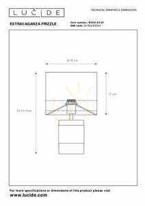 Lampă de masă Lucide Extravaganza Frizzle retro 32 cm 10500/81/34 small 6
