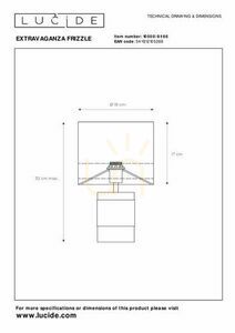 Lampă de masă Lucide Extravaganza Frizzle roz auriu E14 32 cm 10500/81/66 small 5