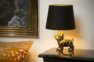 Lampă de masă Lucide Extravaganza Sir Winston aurie porțelan 13533/81/10 small 2