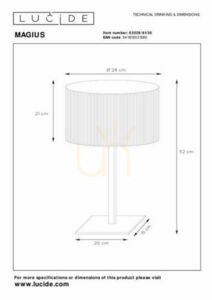 Lampă de masă Lucide MAGIUS ratan lemn negru E27 52 cm 03529/81/30 small 7