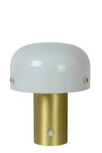 Lampă de masă Lucide Timon aurie sticlă retro 18 cm 05538/01/02 small 1