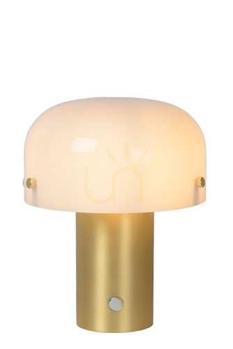 Verifica Lampă de masă Lucide Timon aurie sticlă retro 18 cm 05538/01/02