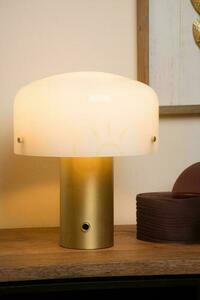 Lampă de masă Lucide Timon aurie sticlă metal E27 dimmabilă 35 cm 05539/01/02 small 3