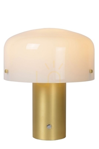 Verifica Lampă de masă Lucide Timon aurie sticlă metal E27 dimmabilă 35 cm 05539/01/02
