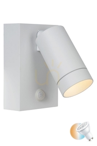 Lampă de perete exterior Lucide TAYLOR alb aluminiu IP54 cu senzor 09831/01/31 small 0