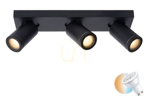Plafon LED Lucide TAYLOR negru 3xGU10 IP44 09930/15/30 small 0