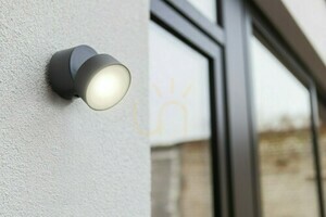Lampă de perete exterior LED Lutec TRUMPET antracit 6W 600lm 4000K 5626101125 small 1