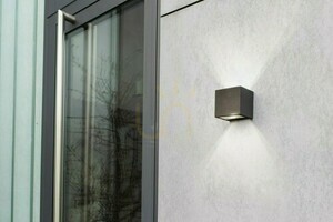 Lampă de perete exterior LED Lutec Gemini 5189114118 antracit 9W IP54 small 1
