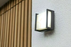 Lampă de perete exterior LED Lutec QUBO 5195401118 antracit 8W IP54 aluminiu small 1