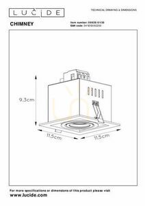 Ochelari de tavan Lucide CHIMNEY negru aluminiu GU10 09926/01/30 small 7