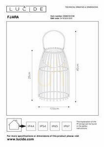 Lampă exterior Lucide FJARA LED neagră IP44 17,5 cm 06801/01/30 small 6
