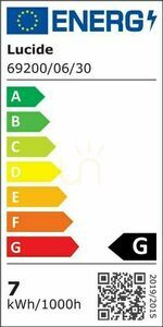 Aplica perete LED Lucide AXI negru 6W IP54 69200/06/30 small 6