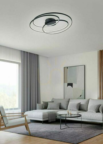 Verifica Plafonieră LED Trio GALE 673918032, negru mat
