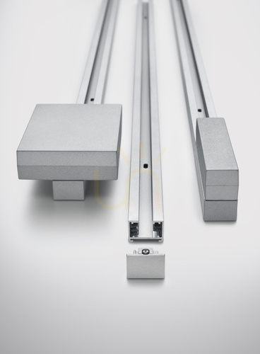 Verifica Capace de capăt pentru șină TRIO DUOline 703087, culoare titan, set de 2