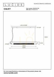 Lampă suspendată Lucide Calixt neagră metal vintage 2xE27 05433/02/30 small 5