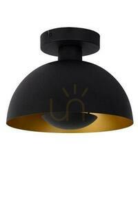 Plafon Lucide Siemon negru metal E27 25 cm 45196/01/30 small 1
