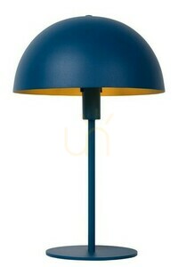 Lampă de masă Lucide Siemon albastră, oțel, 40 cm, E14, 45596/01/35 small 0