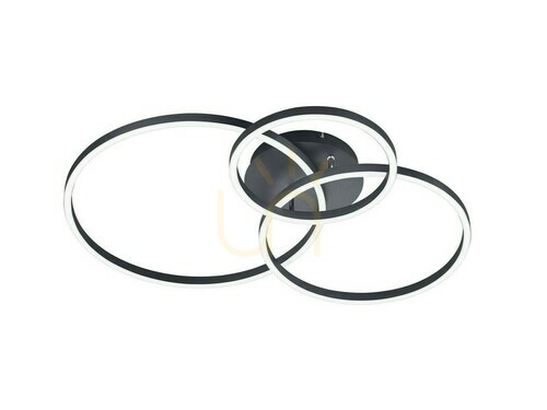 Verifica Plafonieră LED Trio WINONA 670810632, negru mat, RGBW, cu telecomandă
