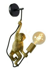 Aplica de perete Lucide Extravaganza Chimp negru aurie metal E27 10202/01/30 small 0
