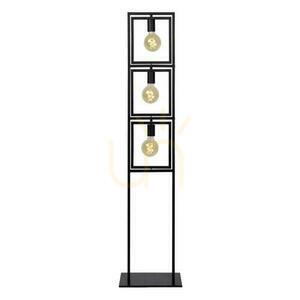 Lampă de podea Lucide LUUK neagră metal vintage 3 becuri 00726/03/30 small 3