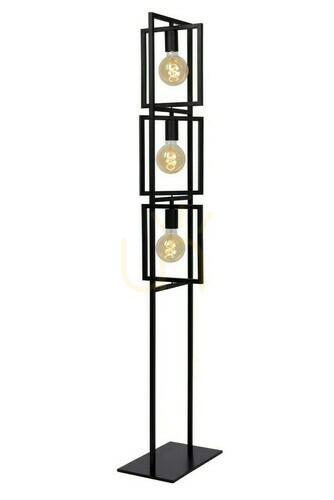 Verifica Lampă de podea Lucide LUUK neagră metal vintage 3 becuri 00726/03/30