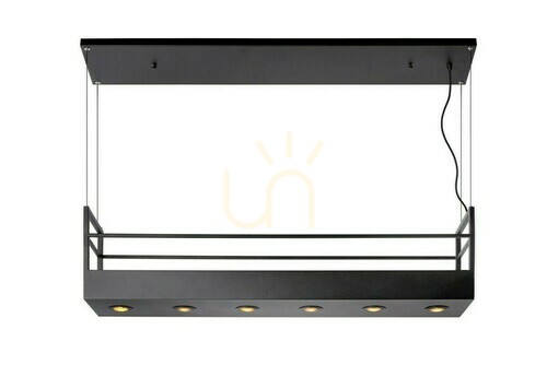 Verifica Lampă suspendată Lucide Miravelle neagră metal 6xGU10 21427/06/30