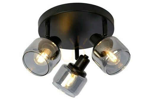 Verifica Spot plafon Lucide BJORN negru 3xE14 sticlă metal 39 cm 77979/13/30