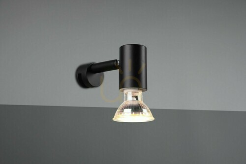 Verifica Lampă pentru oglindă Trio LORENZO 283500132, negru mat, 1 × GU10, IP44