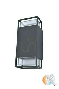 Aplică de exterior Lutec RIDGE 5107101118 antracit 2xGU10 max. 25 W IP54 small 0