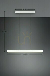 Pendul pentru șină Trio DUOline PAROS 73043131, alb mat, LED 29 W, 90 cm small 4