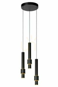 Pendul în cascadă Lucide MARGARY 24402/15/30 3xLED 2700K negru, Ø 28 cm small 0