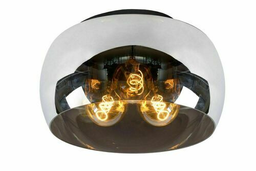 Verifica Plafon Lucide Olivia gri metal sticlă 3xE27 40 cm 45101/40/65