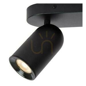 Spot Lucide PUNCH negru metal 2xGU10 13958/02/30 small 3