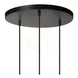 Lampă suspendată Lucide YUNKAI din hârtie împletită, natur și negru, 3×E27, 60 cm 10413/03/72 small 7